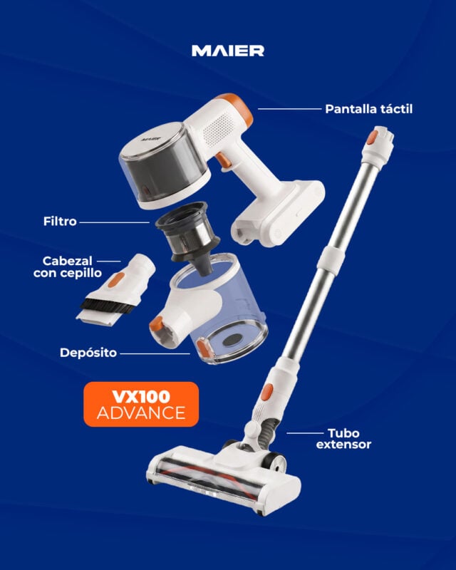 Aspiradora Inalámbrica Maier VX100 Advance